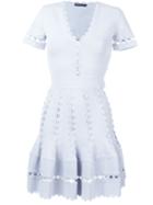 Alexander Mcqueen Knitted Laser Cut Dress