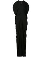 Zero + Maria Cornejo - Draped Maxi Dress - Women - Acetate/viscose - 8, Black, Acetate/viscose