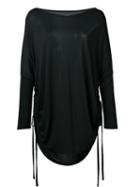 Malia Mills 'sweet' Long Sleeved T-shirt, Women's, Size: 4, Black, Micromodal