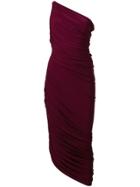 Norma Kamali Ruched Bodycon Dress - Purple