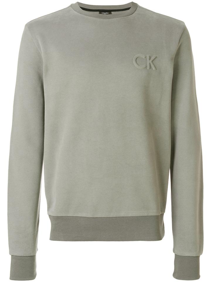 Calvin Klein Jeans Embossed Logo Sweatshirt - Green