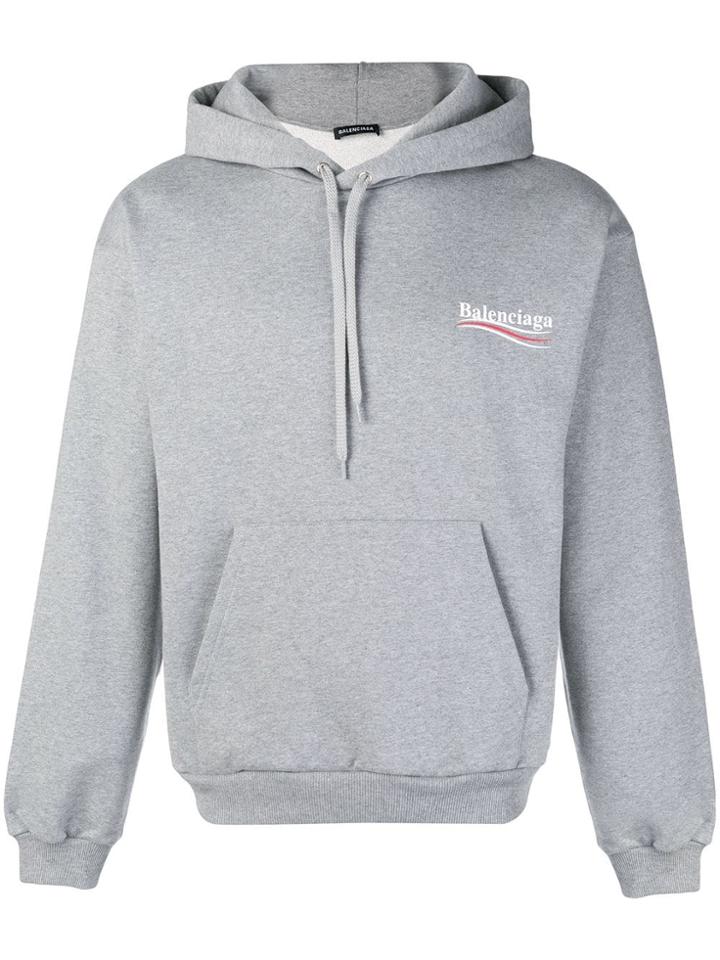 Balenciaga Political Campaign Molleton - Grey