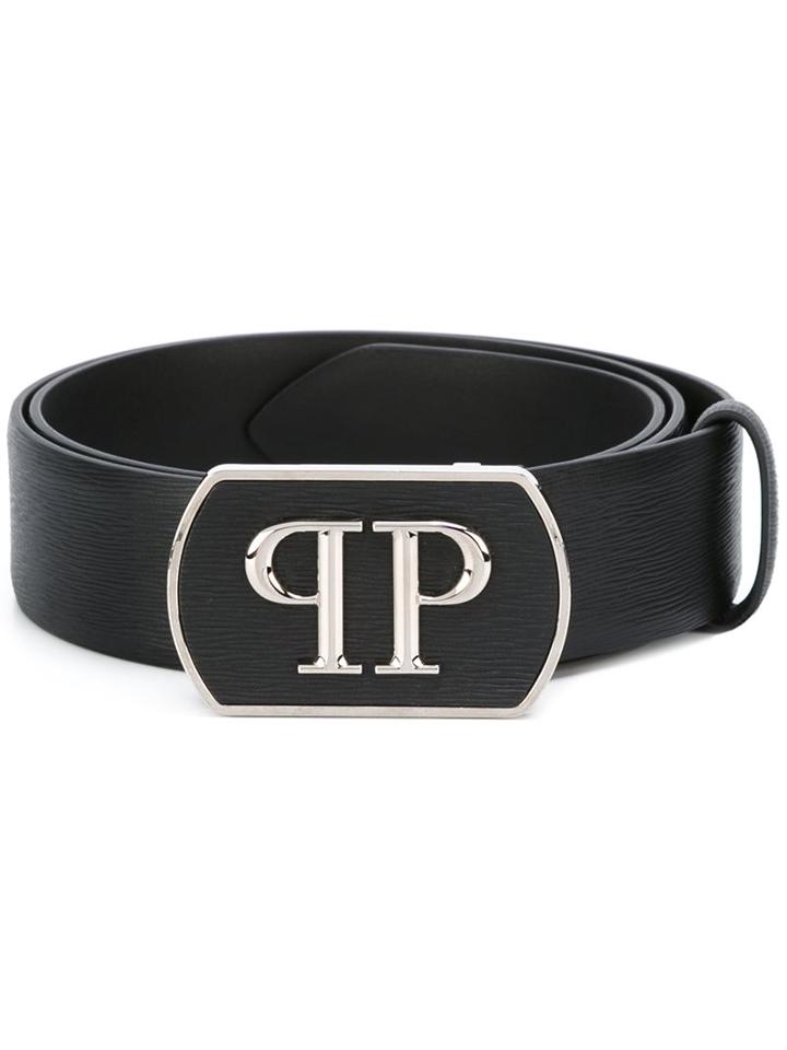 Philipp Plein 'golden Boy' Belt, Size: 80, Black, Leather