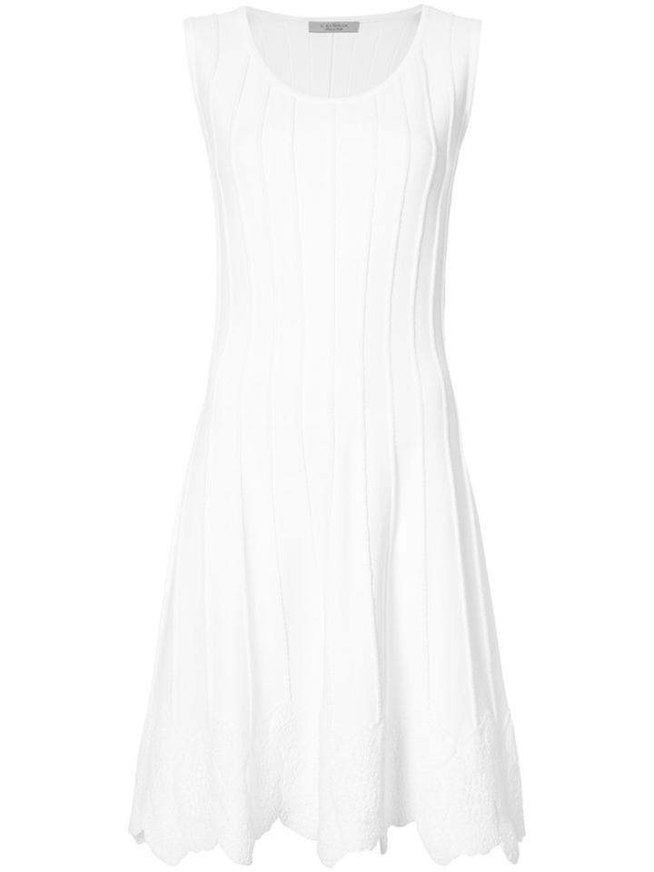 D.exterior Slim Fitted Dress - White