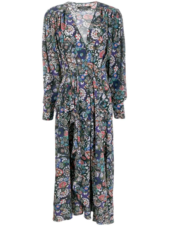 Isabel Marant Floral Maxi Dress - Black