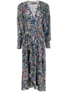 Isabel Marant Floral Maxi Dress - Black