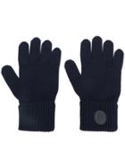Dsquared2 Fitted Wool Gloves - Blue