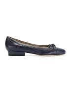 Sarah Chofakian Round Toe Ballerinas - Blue