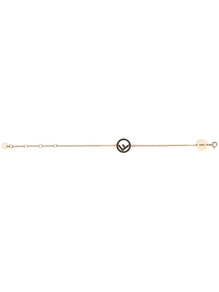 Fendi Logo Charm Bracelet - Metallic