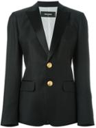 Dsquared2 Classic Blazer, Women's, Size: 40, Black, Silk/cotton/polyester/virgin Wool