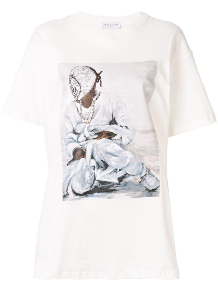 Ih Nom Uh Nit Painting Print T-shirt - White