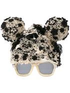 Kuboraum Floral Lace Shaped Sunglasses - Black