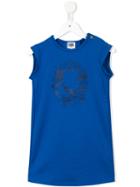 Karl Lagerfeld Kids Printed T-shirt Dress, Girl's, Size: 12 Yrs, Blue
