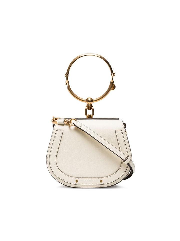 Chloé White Nile Small Bracelet Bag