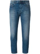No21 Cropped Straight Jeans, Women's, Size: 29, Blue, Cotton/spandex/elastane
