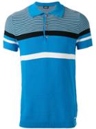 Diesel Striped Polo Shirt, Men's, Size: Small, Blue, Cotton