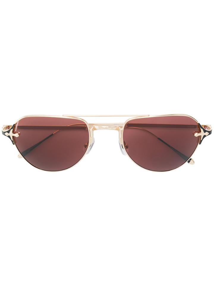 Matsuda Aviator Sunglasses - Nude & Neutrals