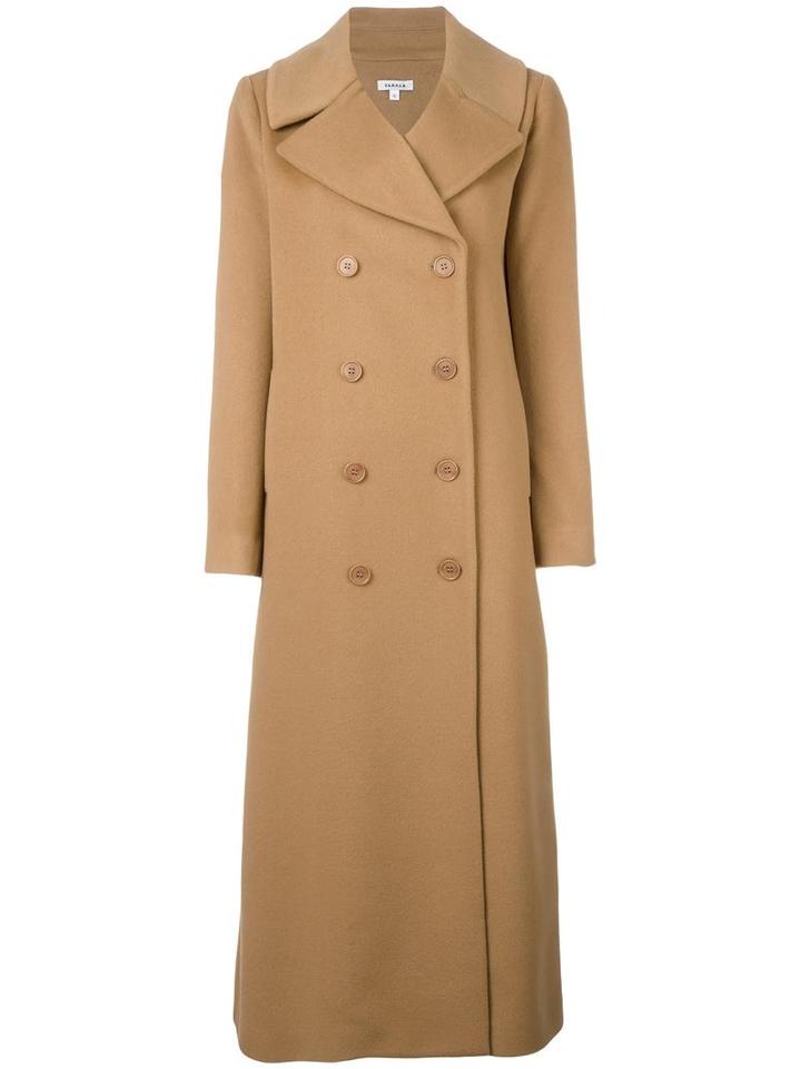 P.a.r.o.s.h. Double Breasted Coat, Women's, Size: Xs, Nude/neutrals, Polyamide/polyester/cashmere/virgin Wool