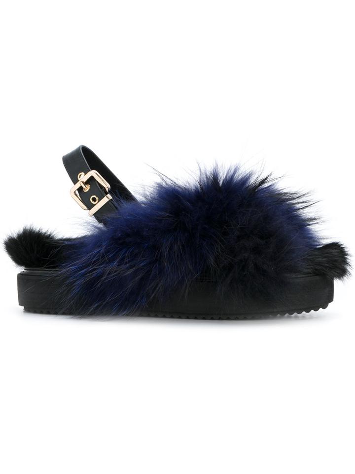 Emanuela Caruso Slingback Sandals - Blue