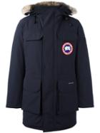 Canada Goose Zipped Parka Coat, Men's, Size: Medium, Blue, Cotton/nylon/polyester/feather