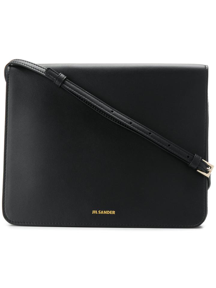 Jil Sander Square Shoulder Bag - Black