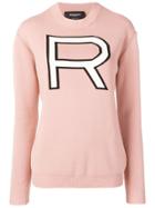 Rochas Knitted Logo Jumper - Pink