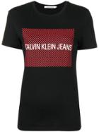 Calvin Klein Jeans Logo Stars Print T-shirt - Black