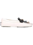 Tod's Fringed Loafers - White