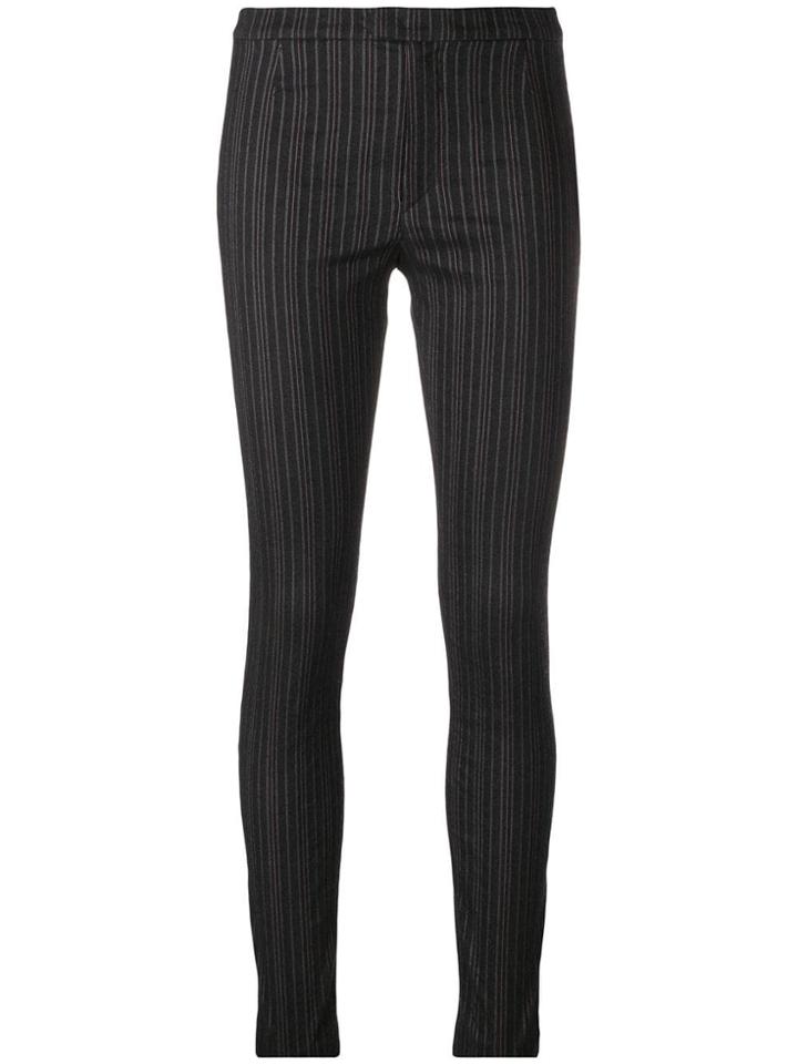 Isabel Marant Striped Skinny Trousers - Grey