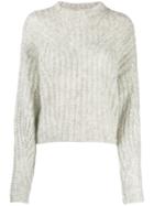 Isabel Marant Inko Cropped Sweater - White