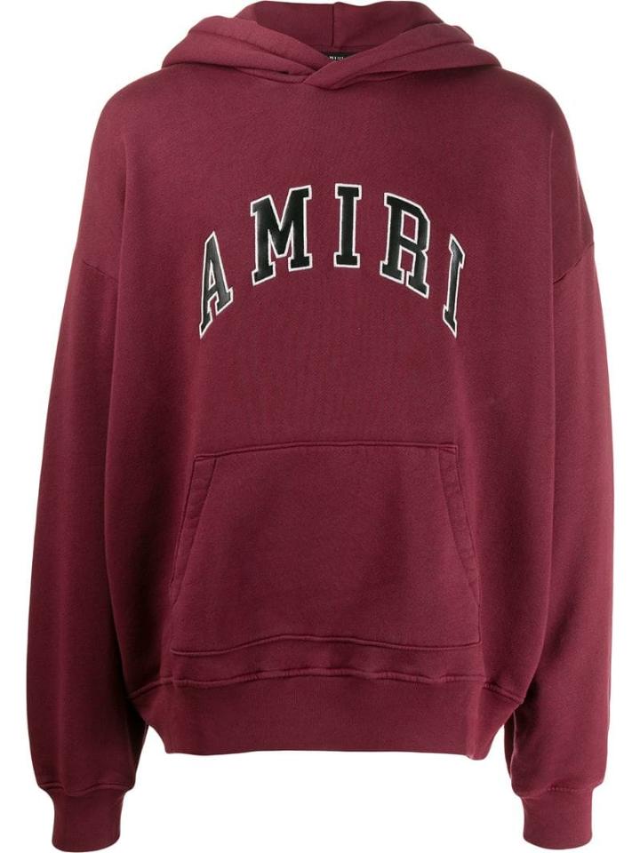 Amiri Logo Patch Hoodie - Red