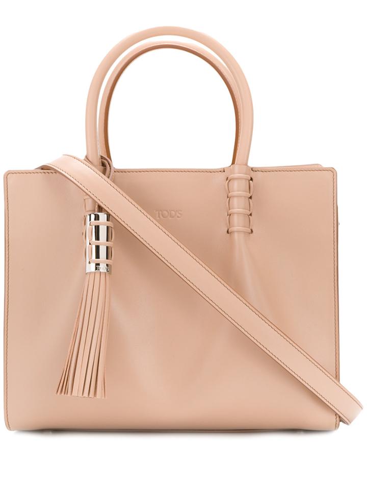 Tod's Lady Moc Mini Tote - Pink & Purple