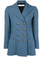 Philosophy Di Lorenzo Serafini Double Breasted Flared Blazer - Blue