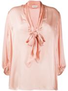 Alexandre Vauthier Loose-fit Bow Blouse - Pink