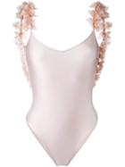 La Reveche Floral Applique Swimsuit - Pink