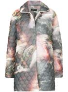 Zambesi Paradise Print Quilted Oversize Coat - Multicolour
