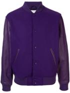 Supreme Motion Logo Varsity Jacket - Purple