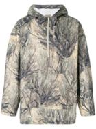 Yeezy Zipped Printed Hoodie - Green