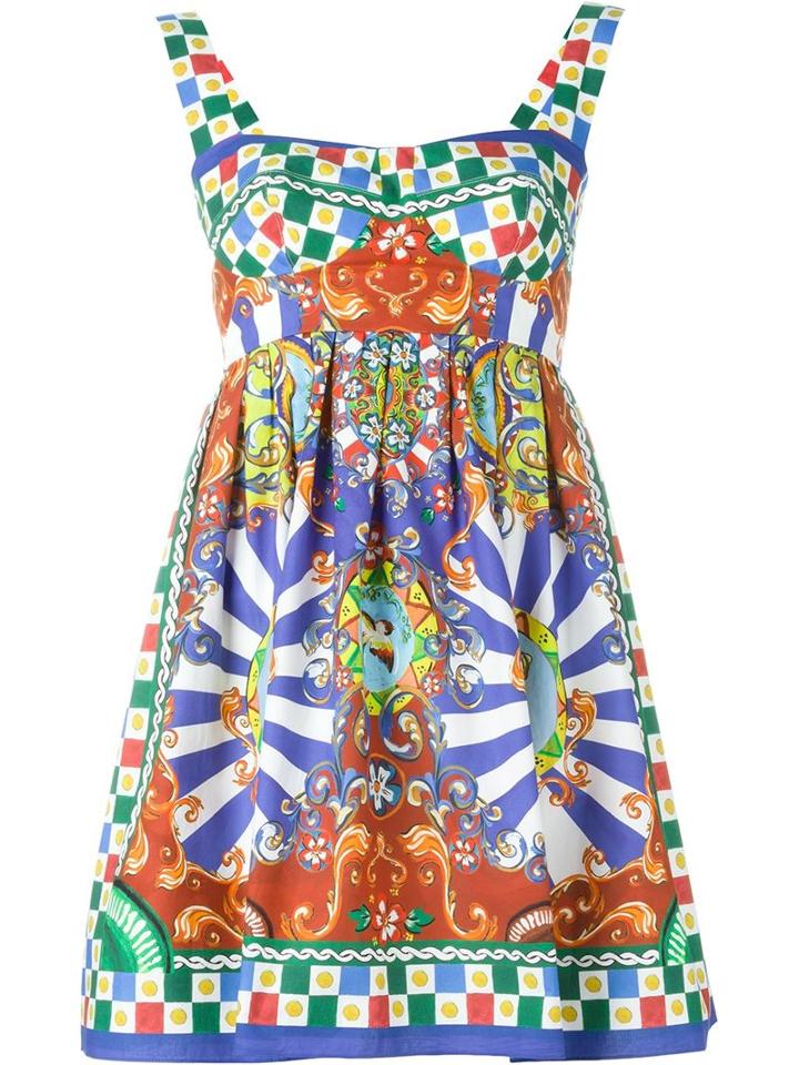 Dolce & Gabbana Caretto Siciliano Print Dress