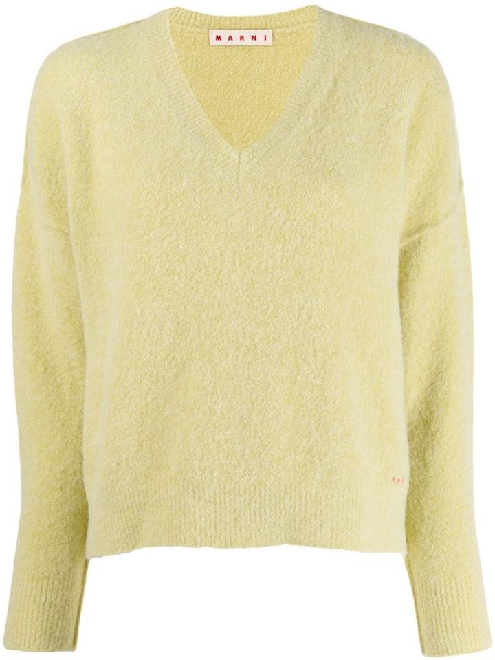 Marni V-neck Jumper - Yellow