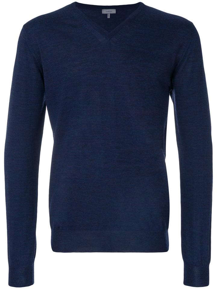 Lanvin Classic V-neck Jumper - Blue