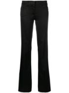 Versace Pre-owned Bootcut Satin Trousers - Black