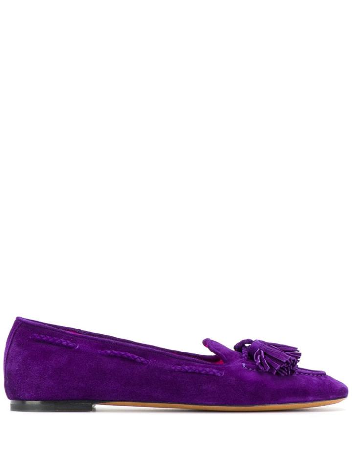 Etro Tassel Detail Slippers - Purple