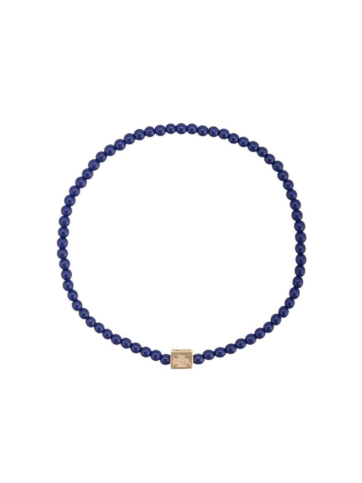 Luis Morais Cube Charm Bracelet - Blue