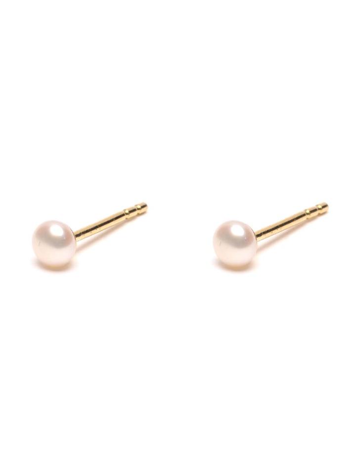 Wouters & Hendrix Gold 18kt Yellow Gold Pearl Stud Earrings, Women's, White