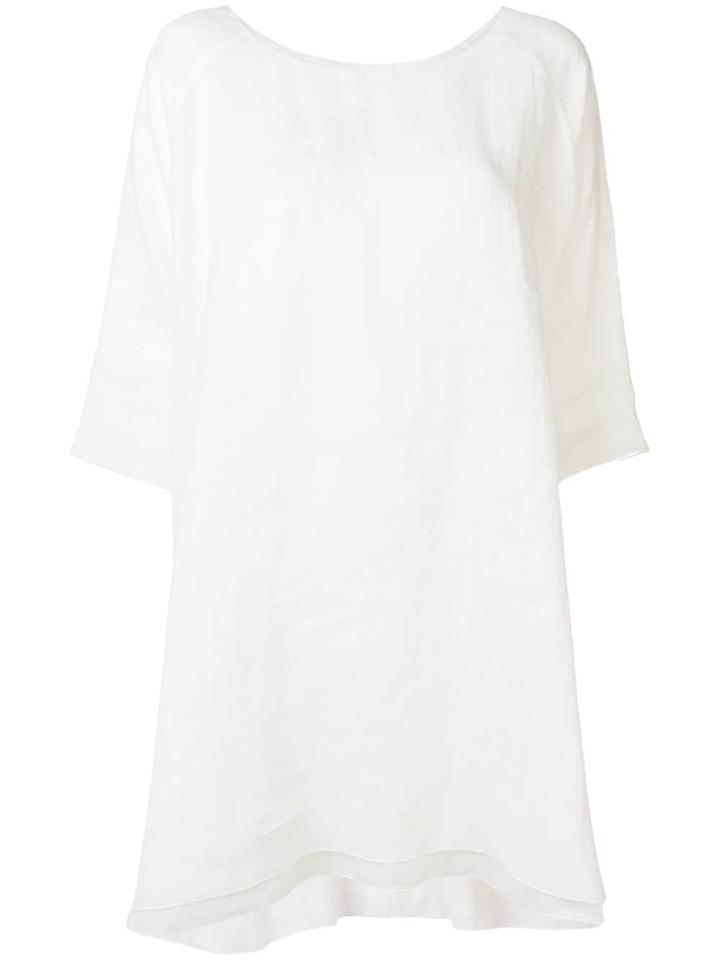 Apuntob Layered Dress - White