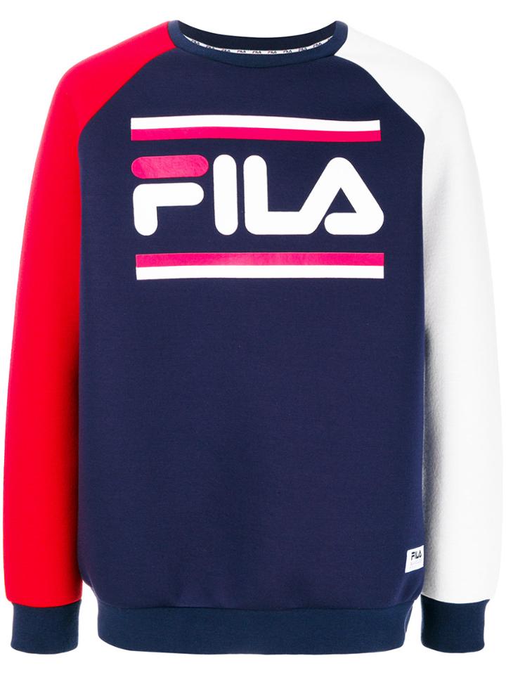 Fila Tri-colour Logo Sweatshirt - Blue