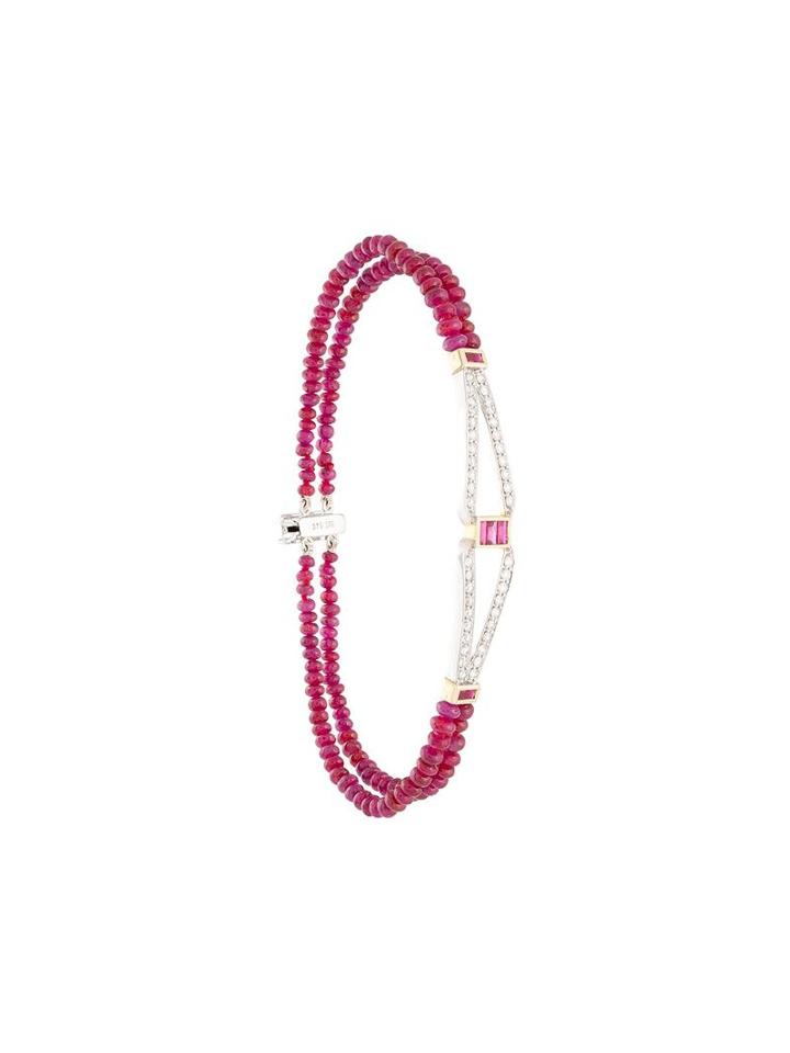 Luis Miguel Howard Ruby And Diamond Bracelet, Women's