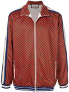 Gucci Diagonal Stripe Jacket - Red