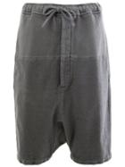 Wooster + Lardini Drop-crotch Shorts, Men's, Size: 50, Grey, Cotton